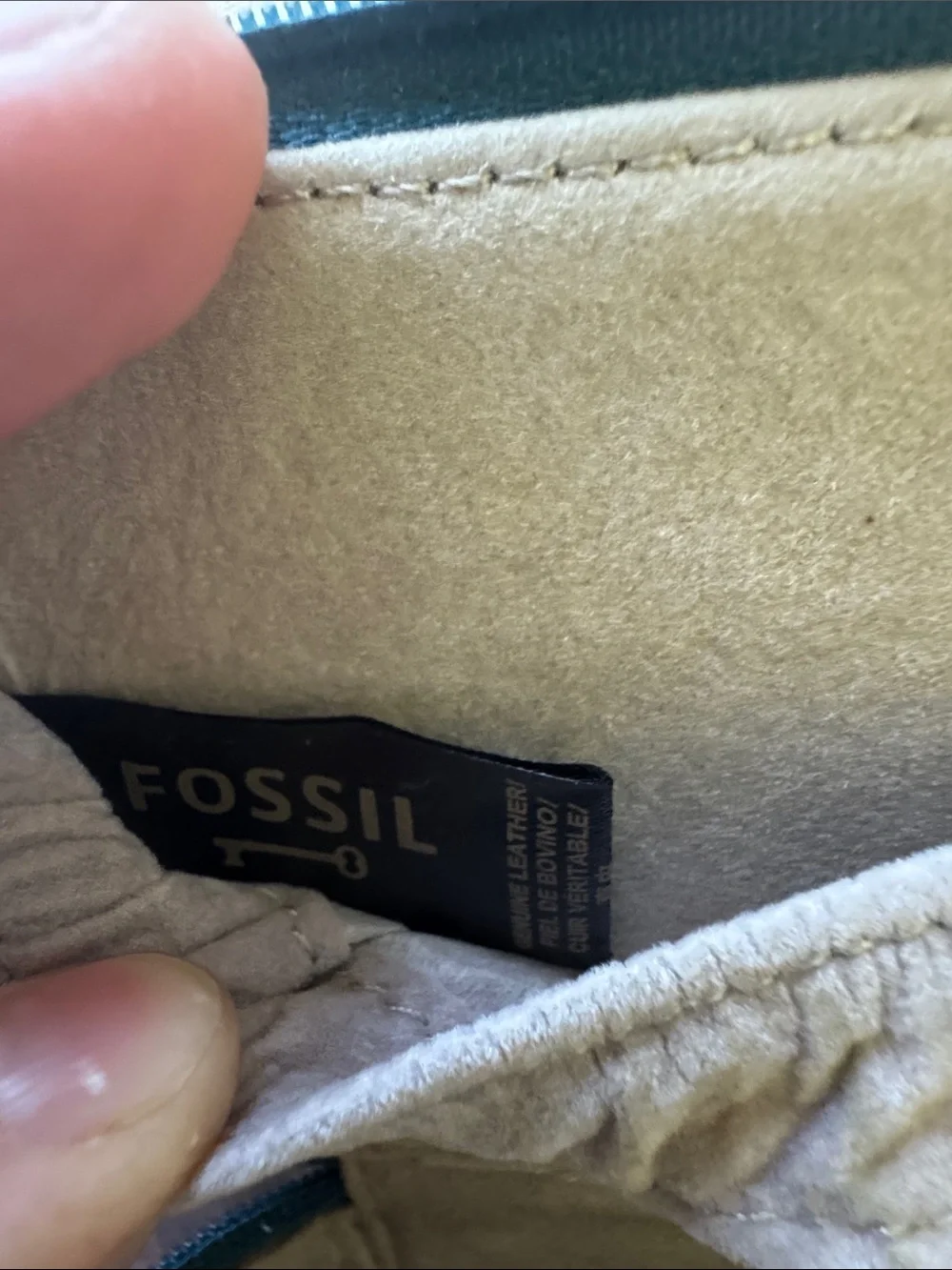 Fossil Travel Jewelry Case Butterfly Print Zip Organizer EUC